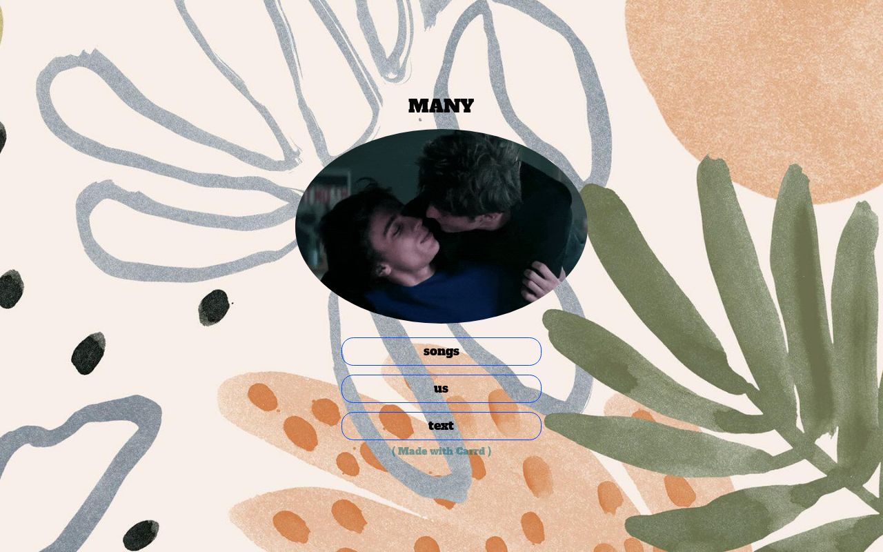 Carrd profile picture for @many